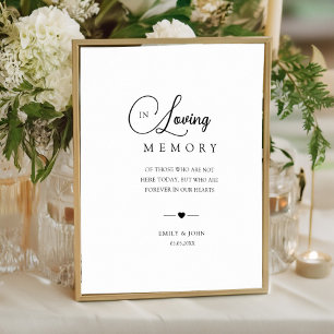 Poster Élégant dans le Mariage de mémoire aimer