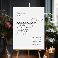 Elegant Engagement Party photo bienvenue