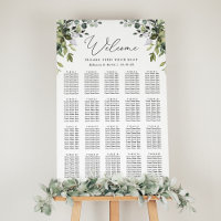 Elégant Eucalyptus Greenery Mariage Seating Chart