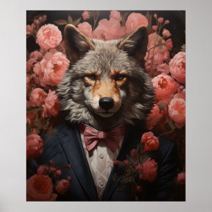 Poster Élégant loup