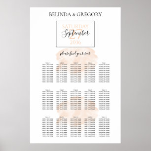 Poster Élégant Mariage aquarelle