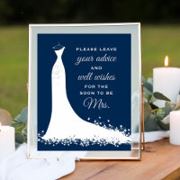 Elégant Mariage de la marine Gown conseil de Fête 