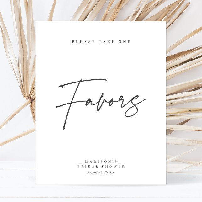 Poster Élégant Panneau de Cadeaux de Salle de Mariée Mini (Créateur téléchargé)