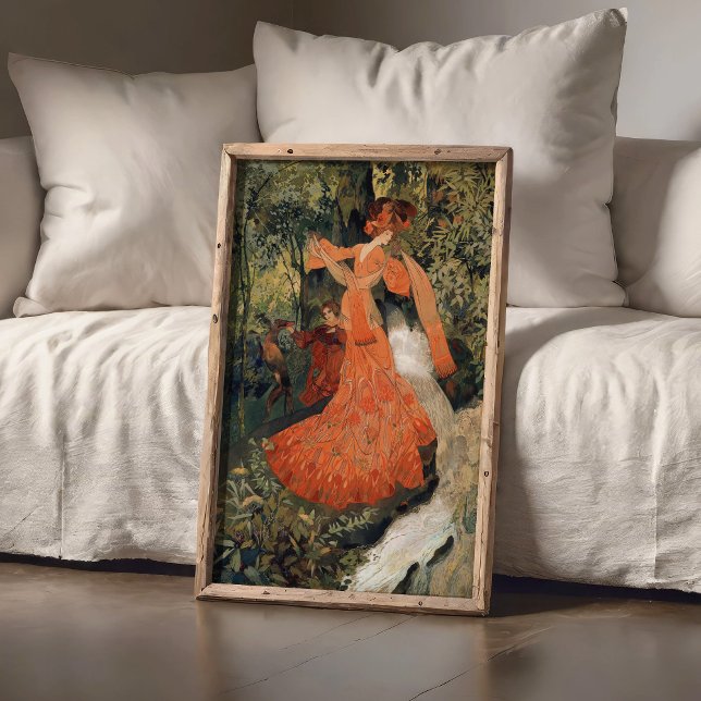 Poster Élégant près d'un printemps, Vintage (Créateur téléchargé)