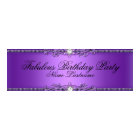 Élégant Purple Damask Embossé Anniversaire Bannièr