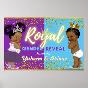 Poster Élégant Révélation Royale Africaine de genre Viole