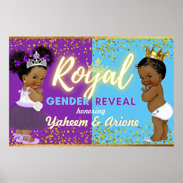 Poster Élégant Révélation Royale Africaine de genre Viole (Devant)
