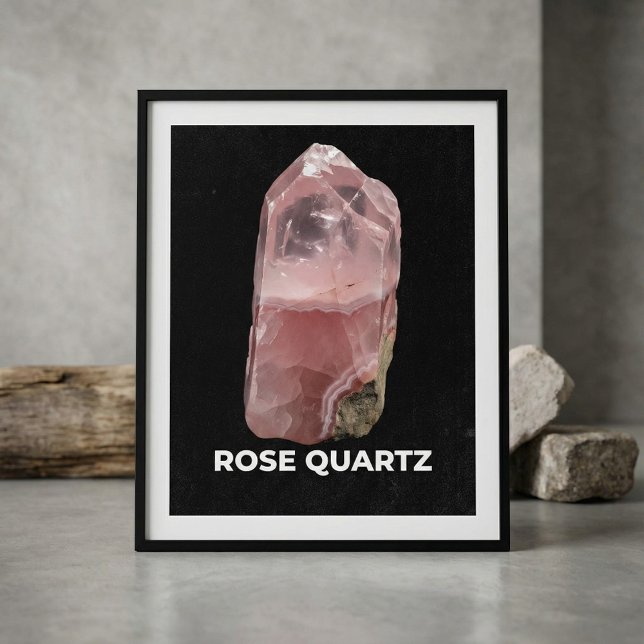 Poster Elegant Rose Quartz Crystal (Créateur téléchargé)