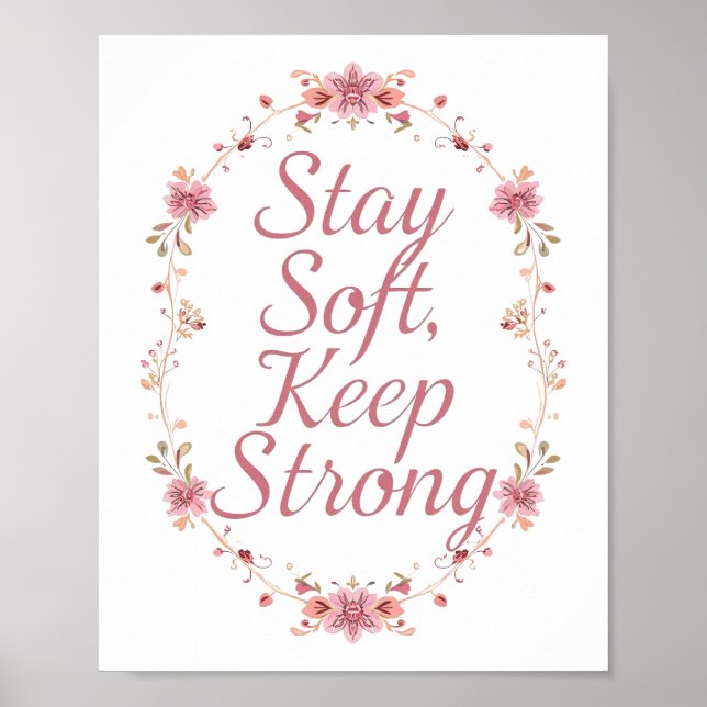 Poster Elegant Self Love and Resilience Saying (Devant)