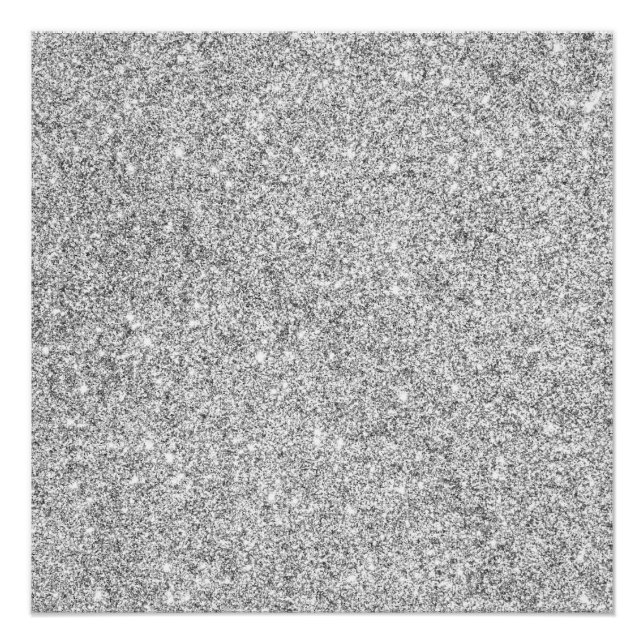 Poster Elegant Silver Glitter (Devant)