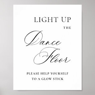 Poster Élégant Simple Minimaliste Dancing Feed Mariage Si