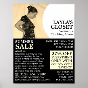 Poster Elegant Stance, Vêtements pour femmes publicité