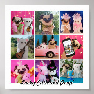 Poster Élégant Style Simple Personnalisé Photo Collage