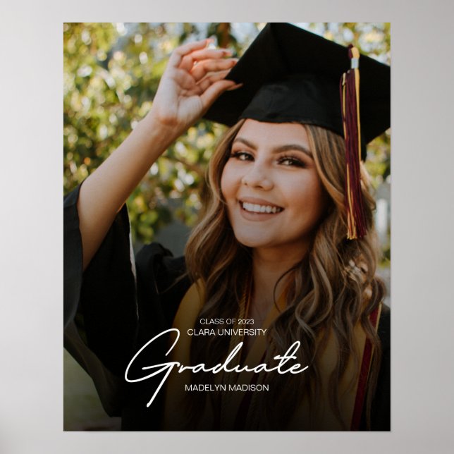 Poster Élégant Tenue de photos de fin d'études 2023 tenda (Devant)
