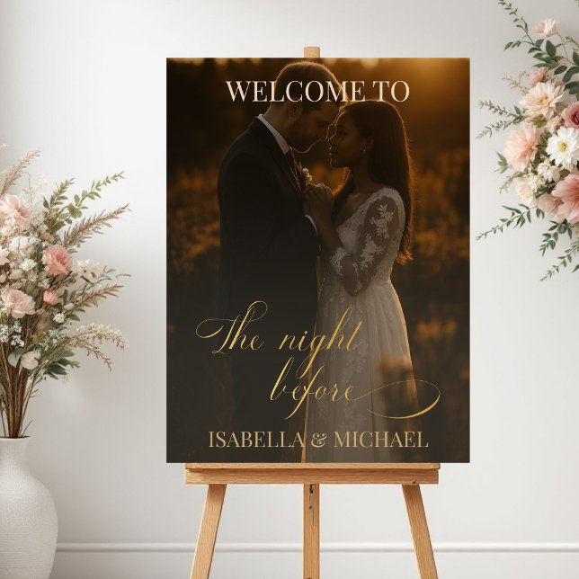 Poster Elegant The Night Before Rehearsal Dinner (Créateur téléchargé)