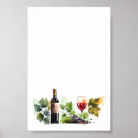 Élégant Vignoble aquarelle Script moderne