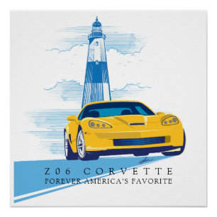POSTER ÉLÉGANT Z-06 VETTE ILLUSTRATION