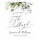 Elégante aquarelle Eucalyptus Mariage Bienvenue