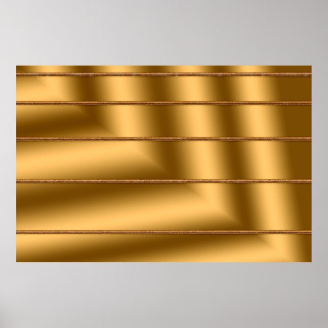 Poster Élégante Art Moderne de Cadeau en Or (Devant)