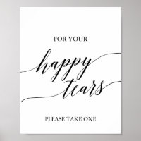 Élégante calligraphie noire Joyeuses larmes Tissus