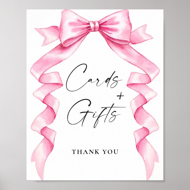 Poster Elégante carte rose et Fête des mariées de boîte c (Devant)