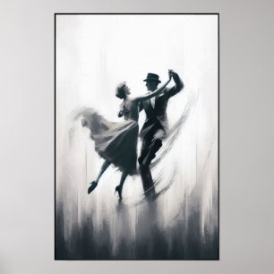 Poster Élégante danse Abstraite à voile