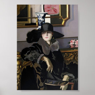 Poster Elégante femme Portrait Vintage Wall Art