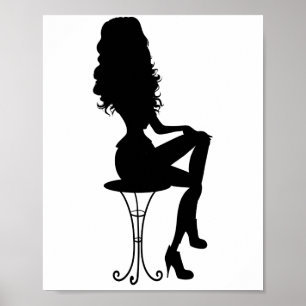 Poster Élégante fille