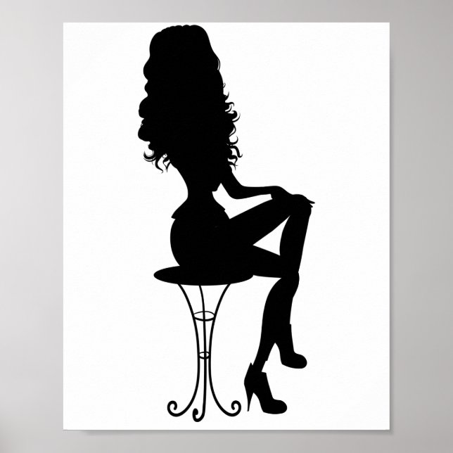 Poster Élégante fille (Devant)