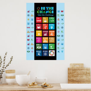 Poster Élégante motivation d'entreprise 24 po x 36 po, gr