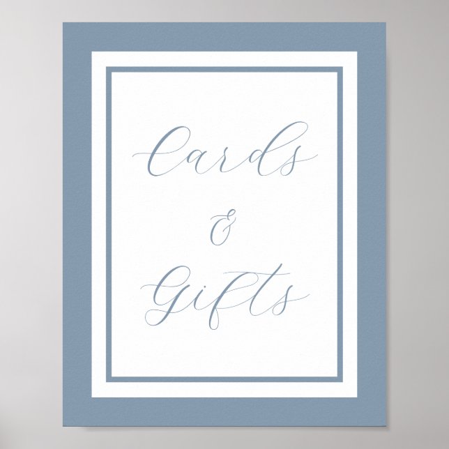 Poster Élégantes cartes et panneau de cadeaux à motif pou (Devant)