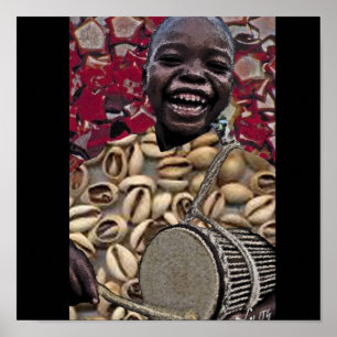 Poster eleggua de tamborine