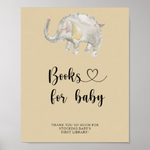 Poster Élément de ballon en aquarelle - livres pour bébé