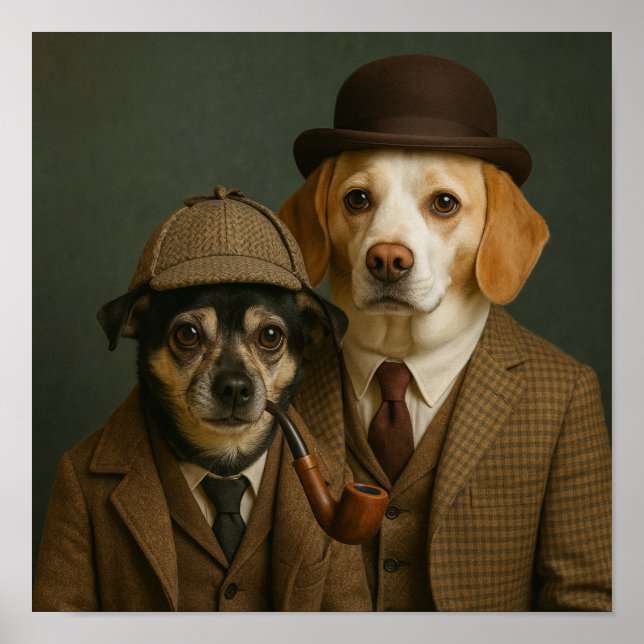 Poster "Elementary, Watson" (Devant)