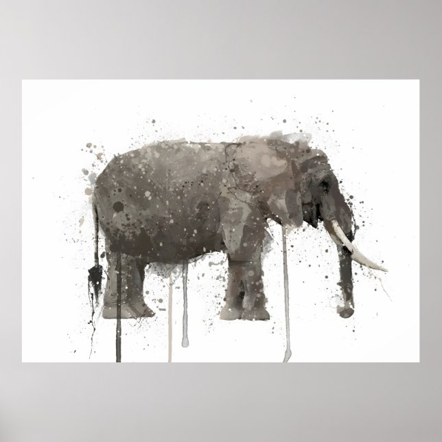 Poster Elephant  (Devant)