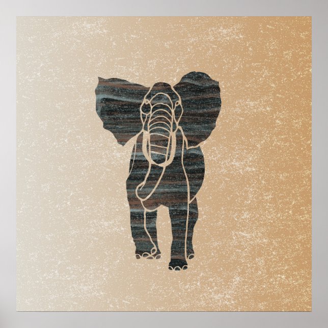 Poster Eléphant (Devant)