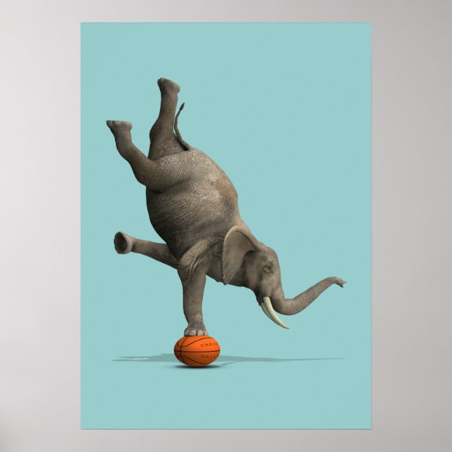 Poster Eléphant artistique (Devant)