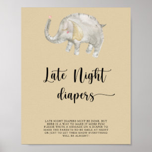 Poster Elephant Balloon \ Late night couches jeu