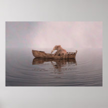 Eléphant dans un bateau
