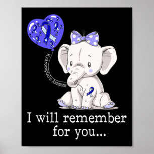 Poster Elephant de sensibilisation à l'hydrocéphalie 1