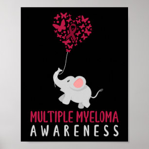 Poster Eléphant de sensibilisation au myélome multiple