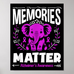 Poster éléphant de soutien de sensibilisation à la maladi