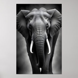 Poster Elephant Faune Majestic Nature Vie Fond d'écran