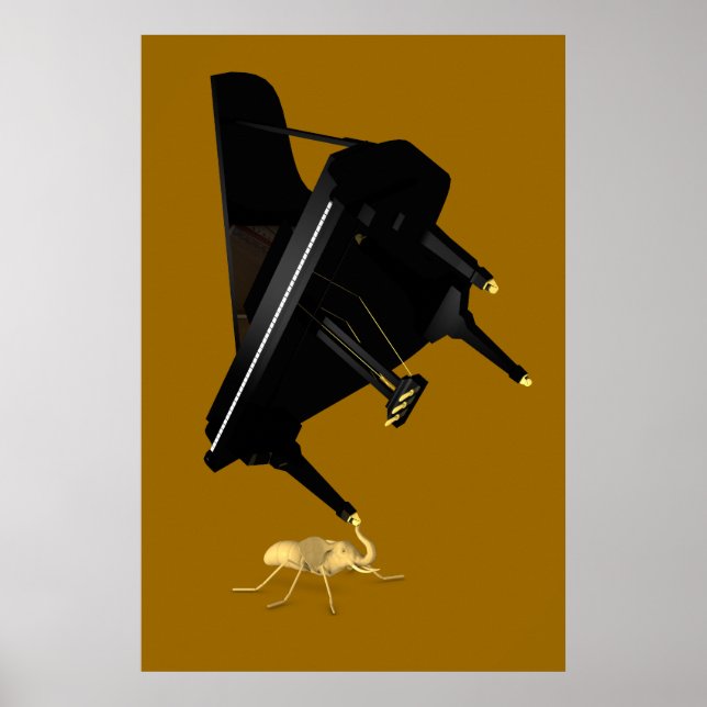 Poster Éléphant-fourmi puissant (Devant)