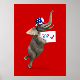 Poster Eléphant GOP