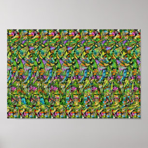 Poster Elephant - Hidden 3D print