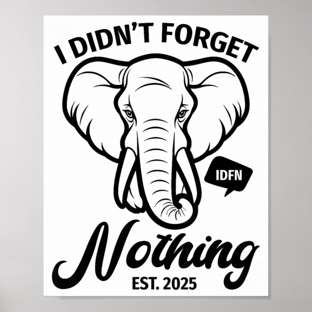 Poster Elephant Quote, Elephant Lover, Elephant Zoo Anima (Devant)