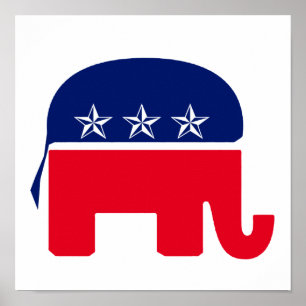 Poster Éléphant républicain