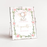 Eléphant rose vif Devine combien d'arachides Poste