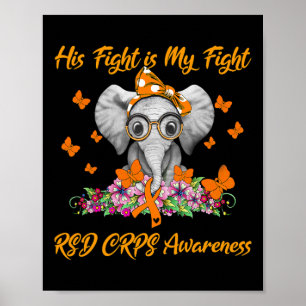 Poster Elephant Sa lutte est ma lutte RSD RCPS sensibilis